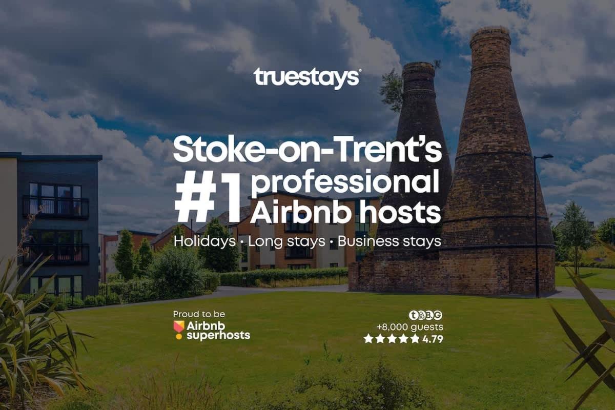 Ambassador House By Truestays - Luxury 4 Bedroom House In Stoke-On-Trent Etruria Luaran gambar